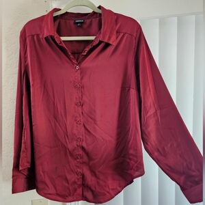 Torrid Metallic Satin Blouse size 0X